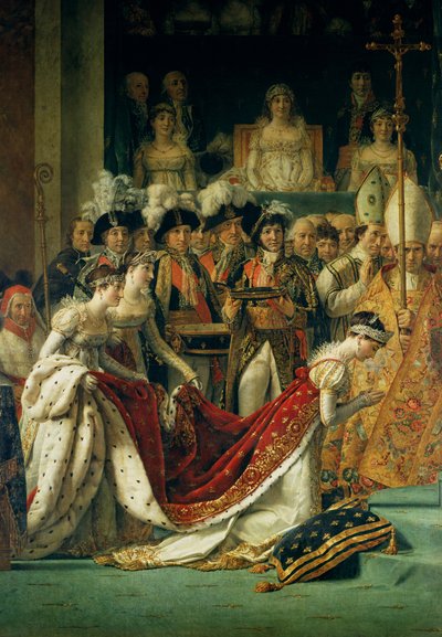 The Consecration of the Emperor Napoleon and the Coronation of the Empress Josephine by Pope Pius VII, (detail) by Jacques Louis David